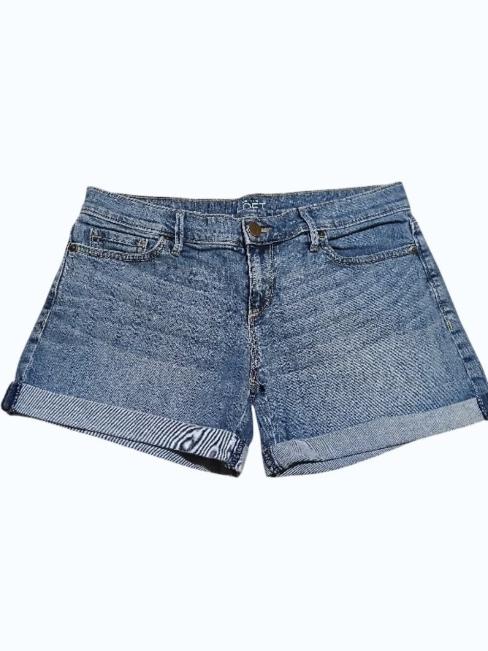 ANN TAYLOR LOFT Denim Roll Shorts - Picture 2 of 8